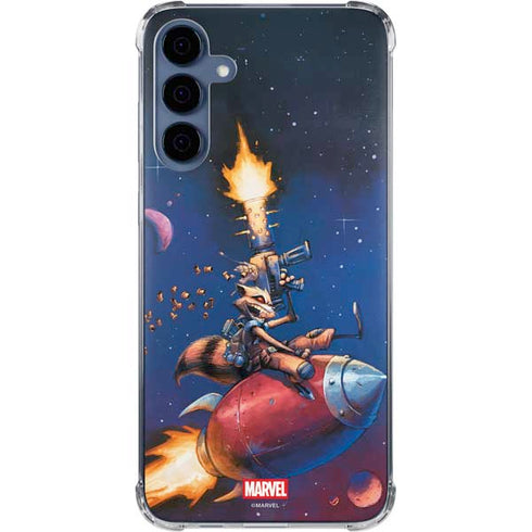 Marvel Rocket Raccoon Rocket Ride Galaxy S24 Clear Case